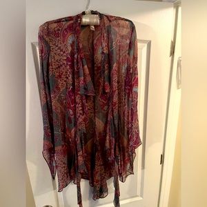 Allen B silk Cardigan